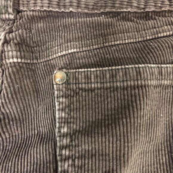 Vintage-Inspired Free People Brown Corduroy Pants Size 27 Low Rise, Slight Flare - Picture 7 of 8